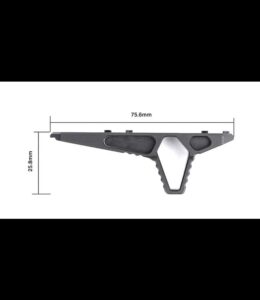 Angled foregrip handstop for M-lok & Keymod - Image 9