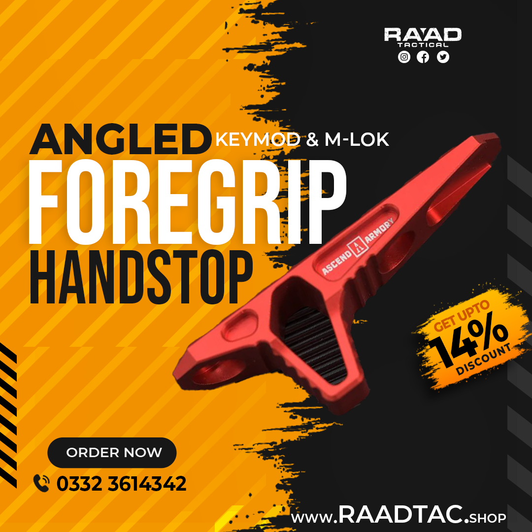 mlok Angled foregrip handstop for M-lok & Keymod - Image 1